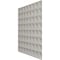 Ekena Millwork 19 5/8in. W x 19 5/8in. H Bradford EnduraWall Decorative 3D Wall Panel Covers 2.67 Sq. Ft. WP20X20BRBGL - alternate 4